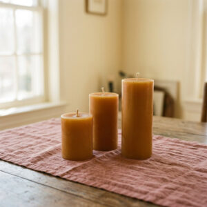 Beeswax Pillar Set (3)