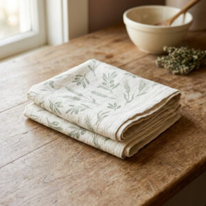 Tea Towel Set — Botanical Print