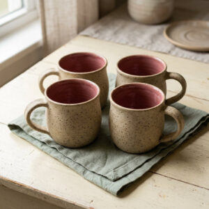 Stoneware Mug Set (4)